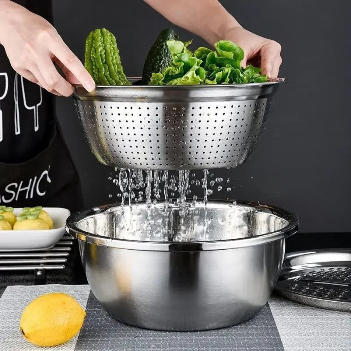 3 In 1 Multifunctional Stainless Steel Basin