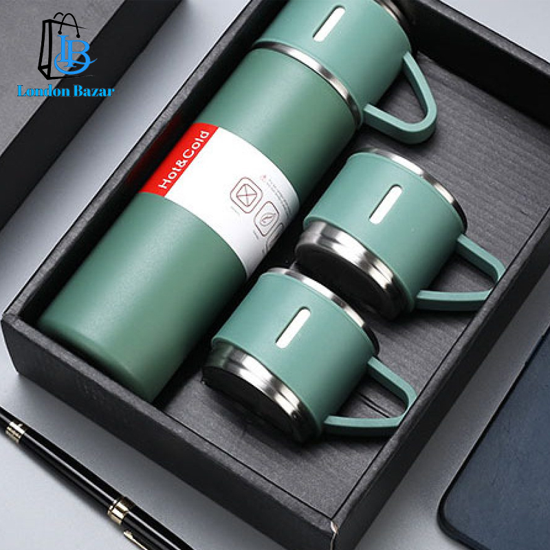 Vacuum Flask Set Stainless Steel Drinking Metal Water Bottle Gift High Quality Vacuum Flask Bottle