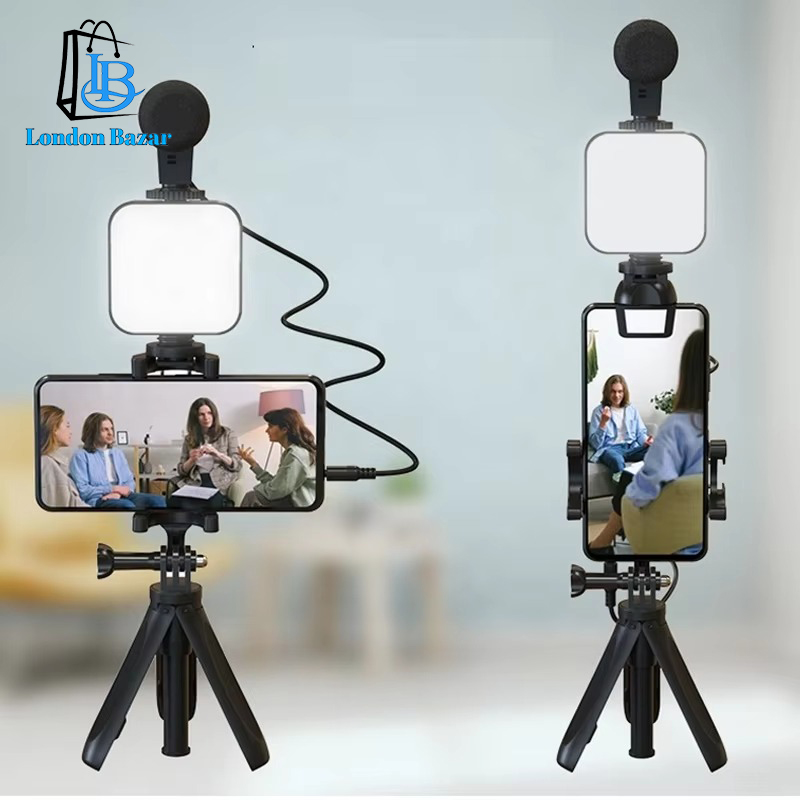 remote control Video Kits Microphone LED Fill Light Mini Tripod