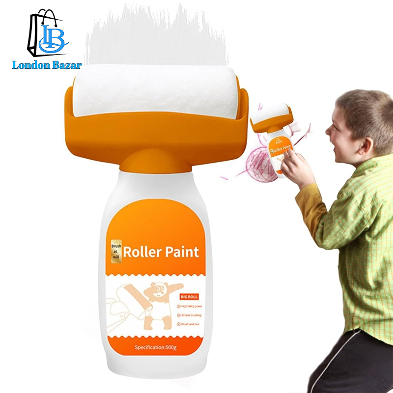 2 In1 Wall Refinish Paint Roller Brush Wall Net-Odor
