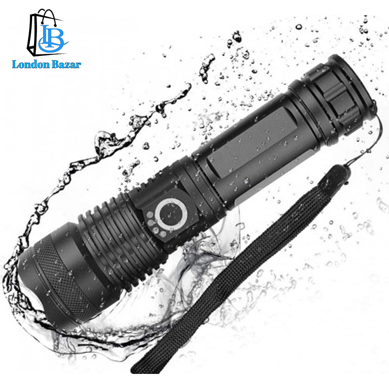 Super Powerful LED Flashlight 2000M Long Shot Rechargeable Torch Light