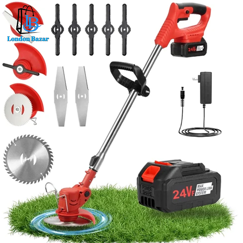 Rechargeable grass cutter machine , lawn mower machine Small household light weight lawn mower electric lawn mower Garden trimmer